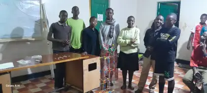 A classroom in Uganda with their build
