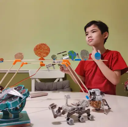 A chopstick solar system