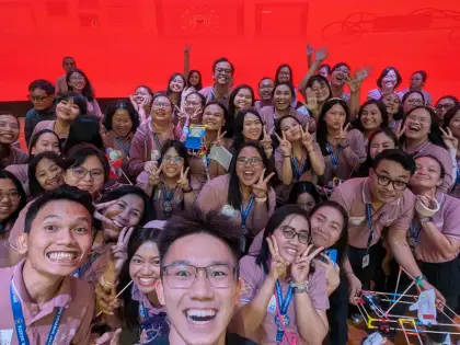 A selfie with the Penabur Bandung teachers