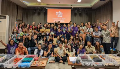 A teacher workshop in Indonesia
