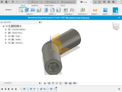 Designing the 135-degree connector