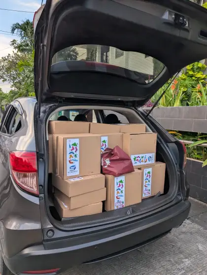 Kits in the boot, heading out