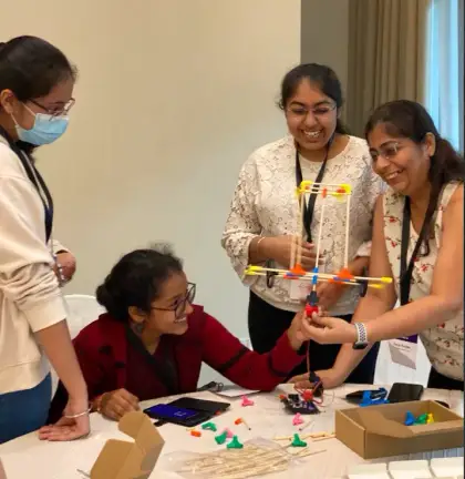 A teacher workshop in India