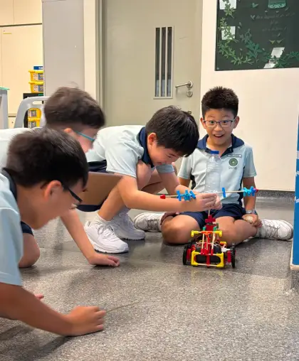 Testing the car on the floor